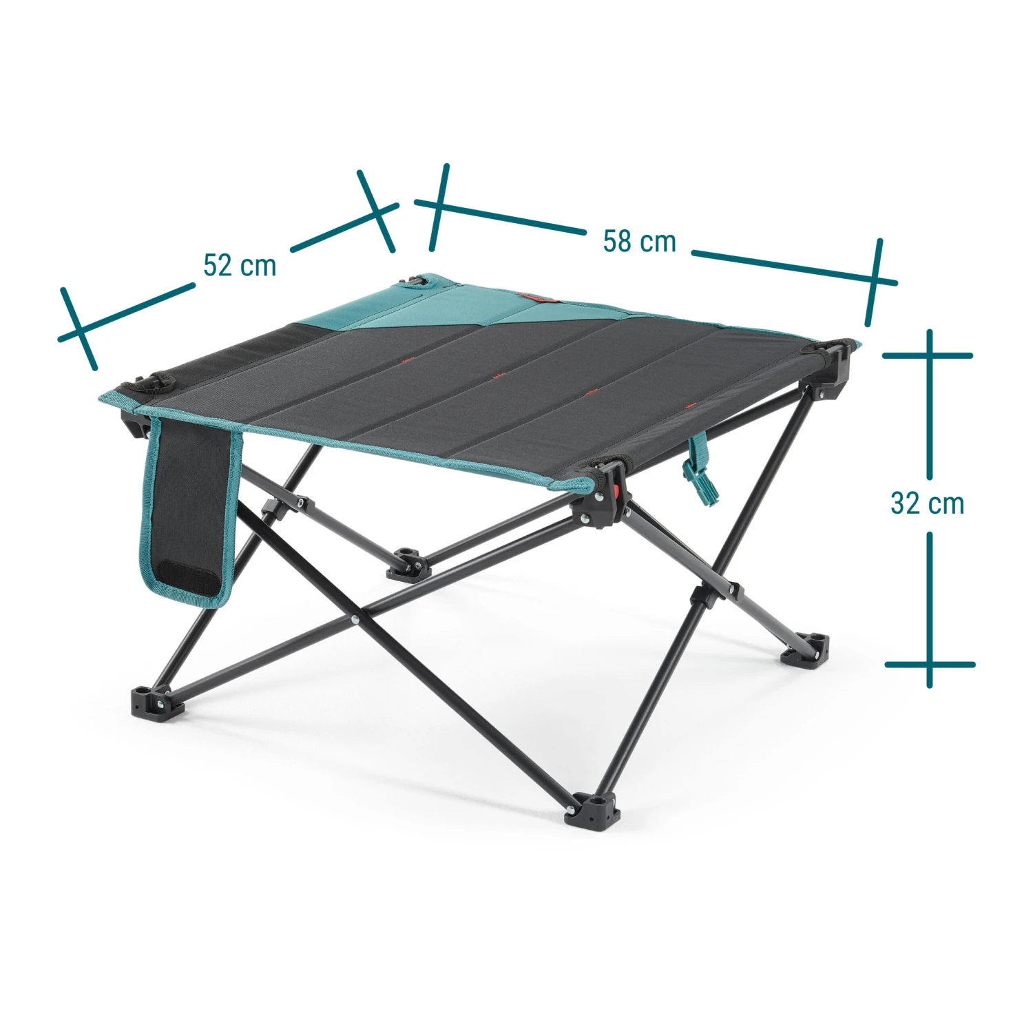Quechua LOW FOLDING CAMPING TABLE MH100 Grey 6 Quechua LOW FOLDING CAMPING TABLE MH100 Grey - Image 4