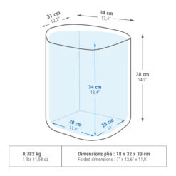Quechua FLEXIBLE CAMPING COOL BOX - 20L -Outdoor Camping Store k09ecd588bab244c595b13d92d921877e