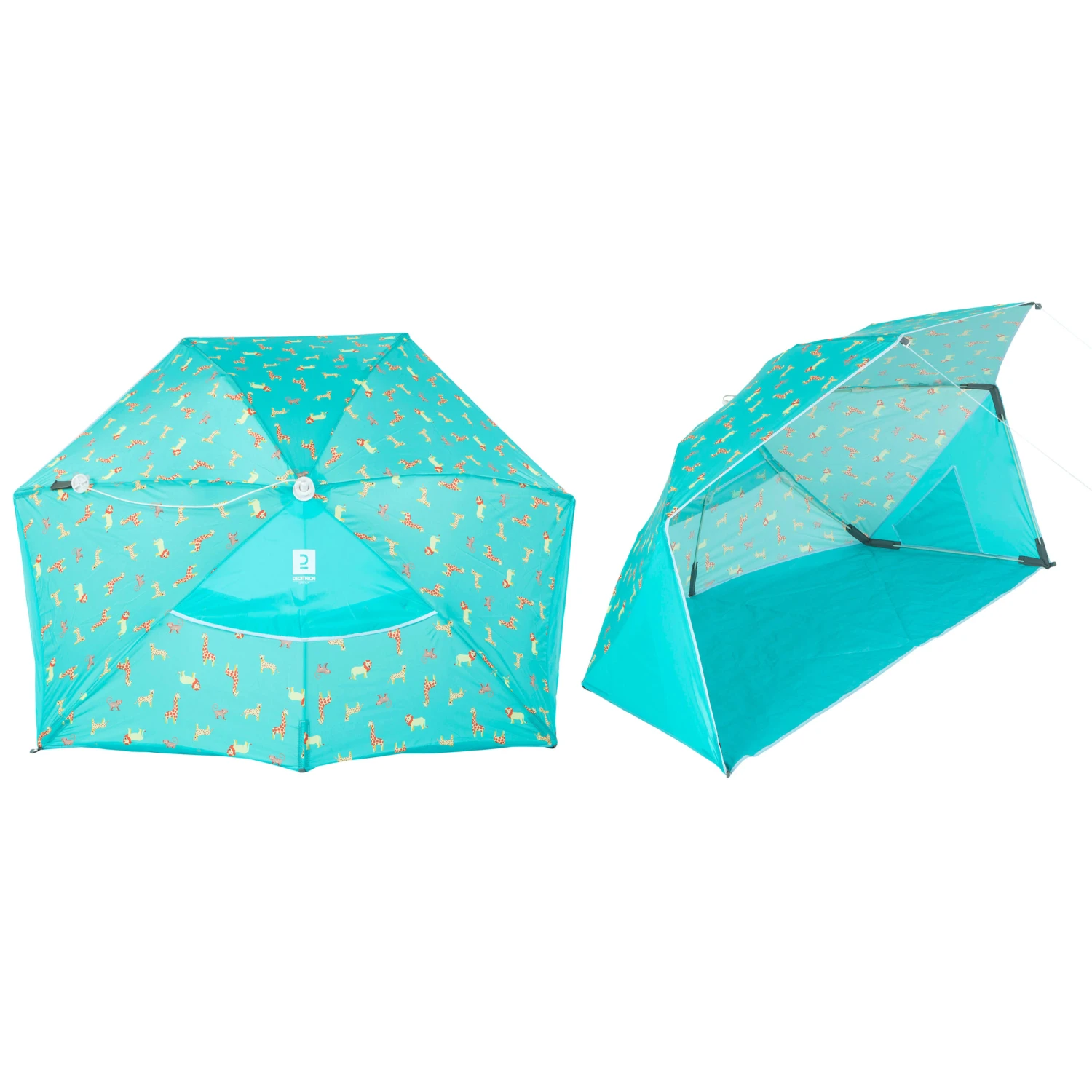 Decathlon Baby Compact Sun Shelter 1.5 PERSON UPF50+ IWIKO 150 ED - Print 4 Decathlon Baby Compact Sun Shelter 1.5 PERSON UPF50+ IWIKO 150 ED - Print - Image 2