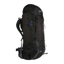 Regatta Blackfell III 60+10L Expandable Rucksack (Black/Surfspray Blue)