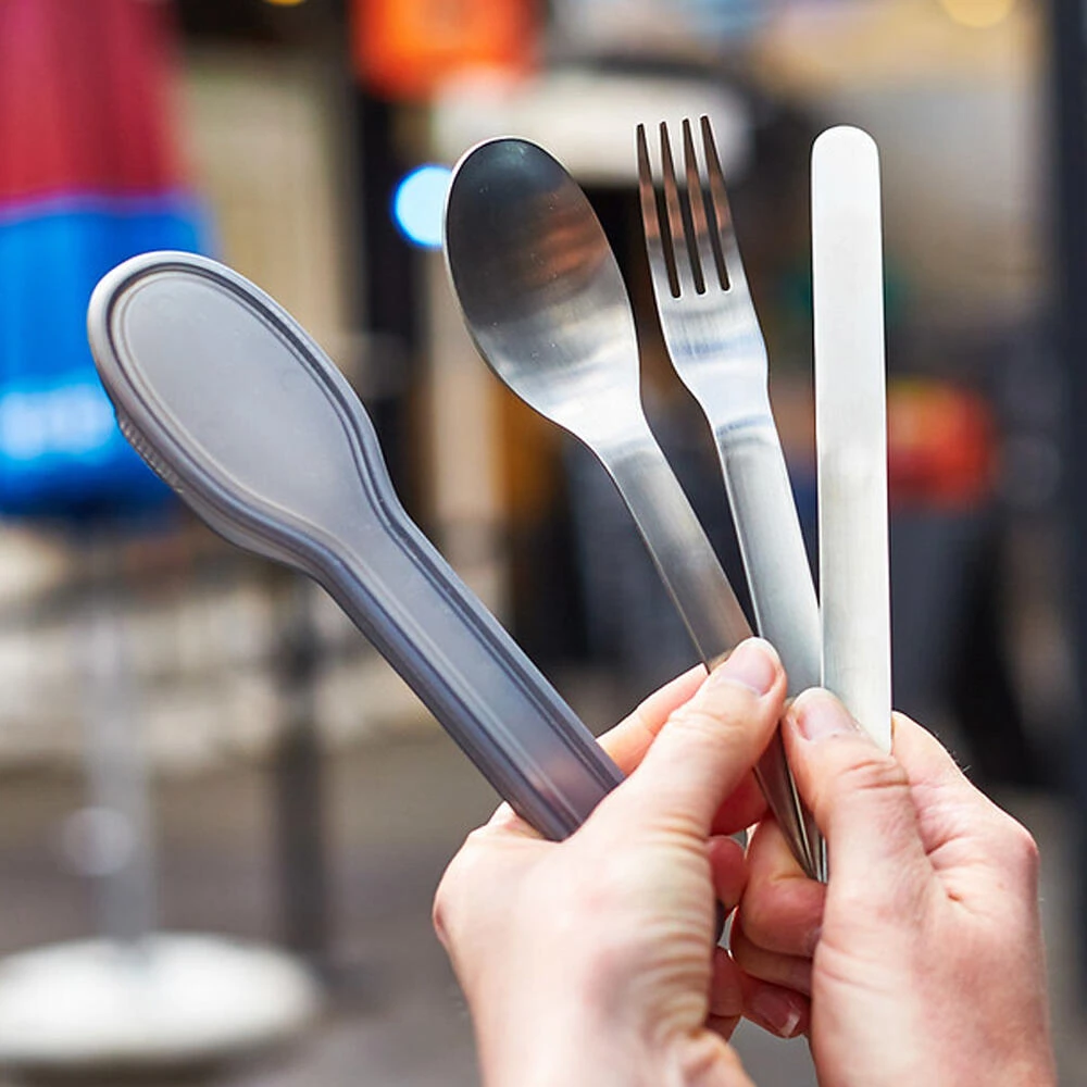 Black+Blum Stainless Steel Cutlery Set With Case Grey 5 Black+Blum Stainless Steel Cutlery Set With Case Grey - Image 3