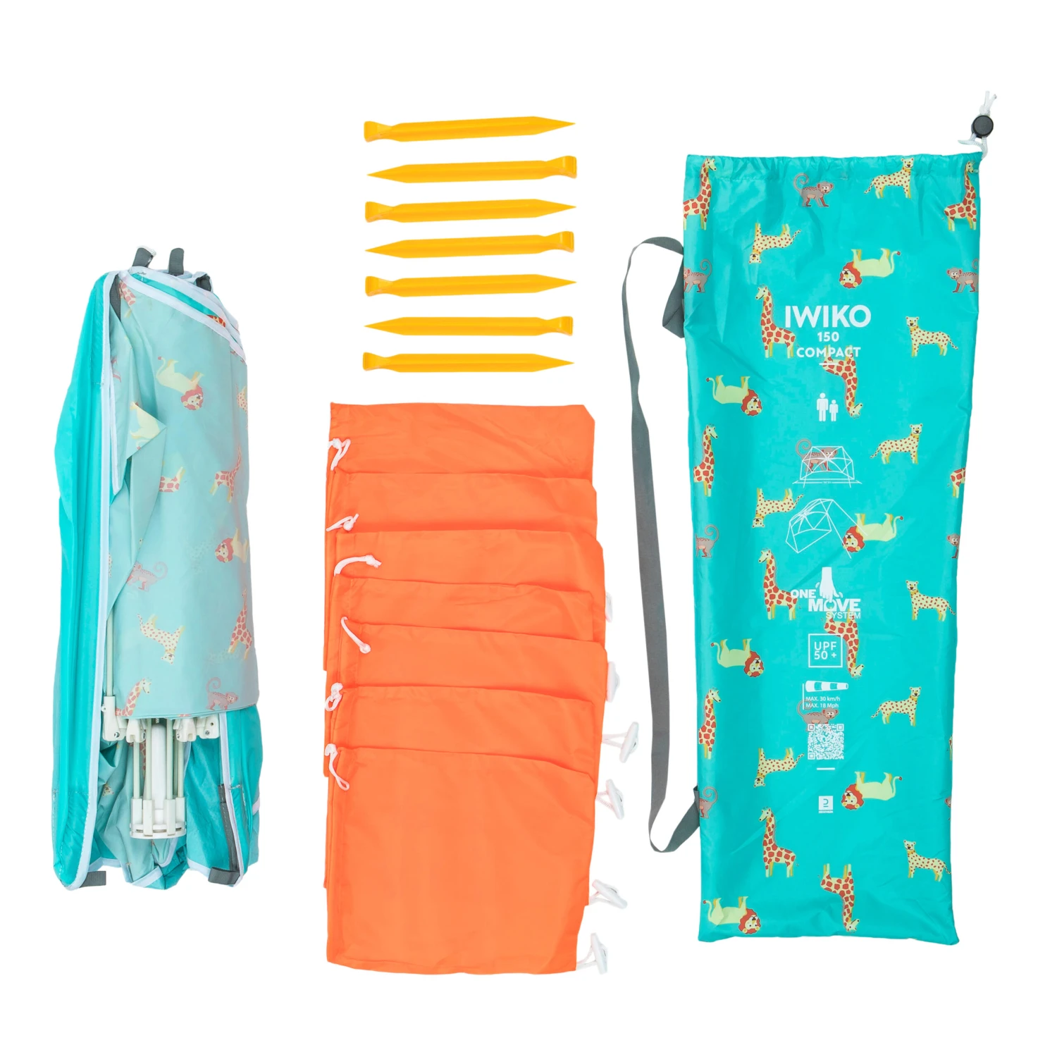 Decathlon Baby Compact Sun Shelter 1.5 PERSON UPF50+ IWIKO 150 ED - Print 10 Decathlon Baby Compact Sun Shelter 1.5 PERSON UPF50+ IWIKO 150 ED - Print - Image 8