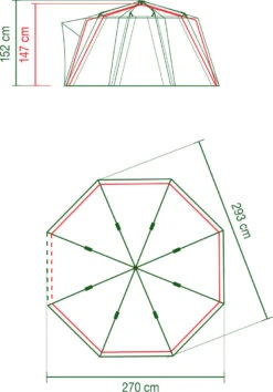 Coleman OctaGo Tent -Outdoor Camping Store kebc95270269cfb3ad196b405c852ffc5