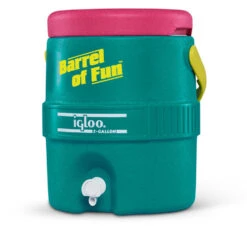IGLOO Retro Barrel Of Fun 2 Gallon -Outdoor Camping Store kfbcebd99740de5cd1b618c70f472032a